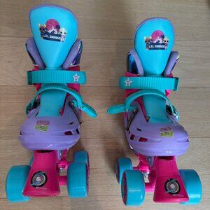 LOL Surprise Girls Adjustable Quad Roller Skates Sz J10-J13 NEW